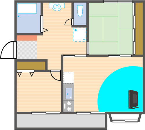 Wi-Fiルーターの設置場所